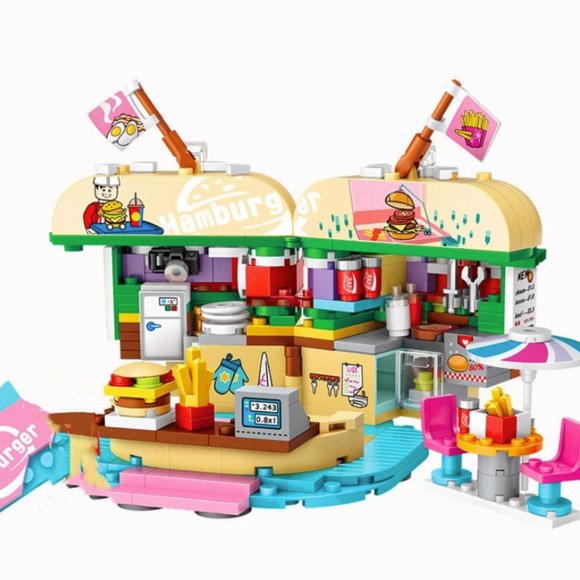 LOZ MINI Blocks - Kids Building Toys DIY Bricks - Burger Shop - Picture 2 of 3